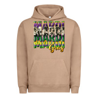 Pigment Burro cowhide mardi gras Urban Hoodie - CowGirlArtShop