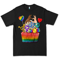 Black pride rainbow cupcake Premium Tee - texasbilliewilder