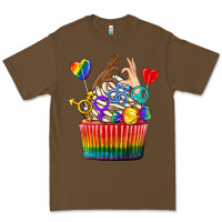 Cacao pride rainbow cupcake Premium Tee - texasbilliewilder