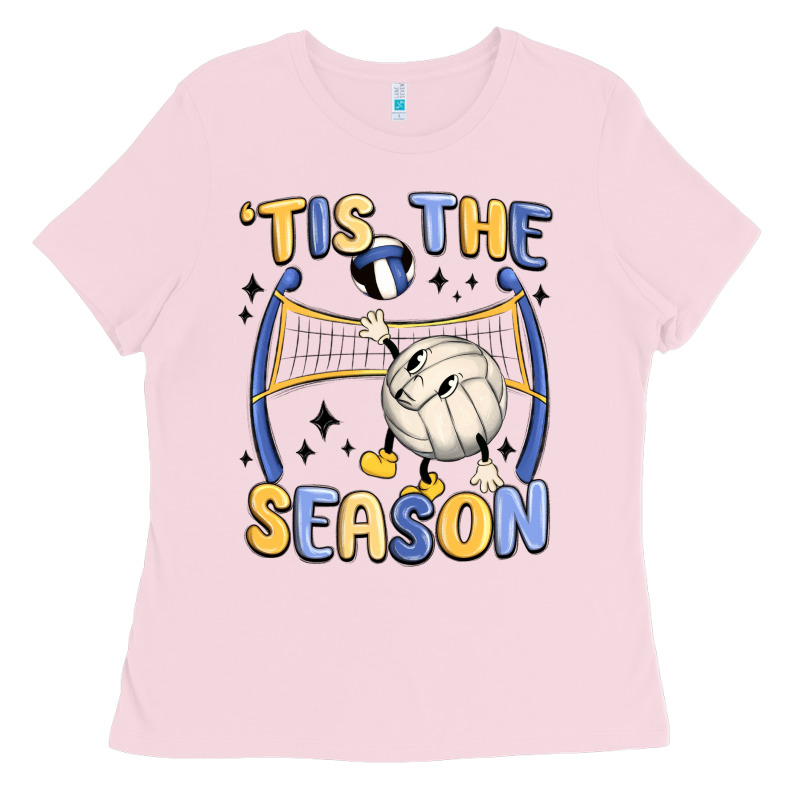 Tis The Season Volleyball Ladies Tee by MaliasSmallBusiness | Teevron
