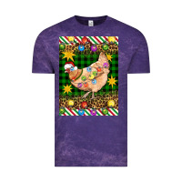 Cloud Purple Christmas Chicken Vintage Tee - Artiststas