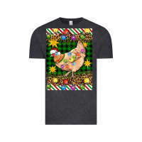 Vintage Black Christmas Chicken Vintage Tee - Artiststas