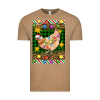 Vintage Coffee Christmas Chicken Vintage Tee - Artiststas
