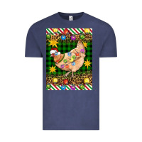 Vintage Denim Christmas Chicken Vintage Tee - Artiststas