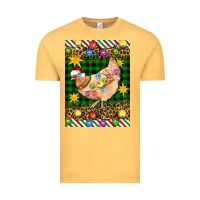 Vintage Mustard Christmas Chicken Vintage Tee - Artiststas
