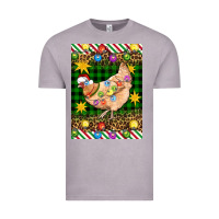 Vintage Zinc Christmas Chicken Vintage Tee - Artiststas