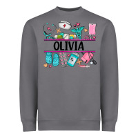 Storm nurse elements with costom name Heavyweight Sweatshirt - AdoDesignShop