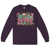 Plum blessed nurse Long Sleeve Tee - BarkalooDesign