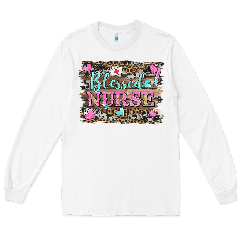 Blessed Nurse Long Sleeve Tee by BarkalooDesign | Teevron