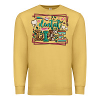 Antique Gold Dental life leopard frame Premium Sweatshirt - LillyAllenDesigns