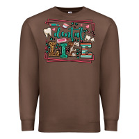 Chestnut Dental life leopard frame Premium Sweatshirt - LillyAllenDesigns