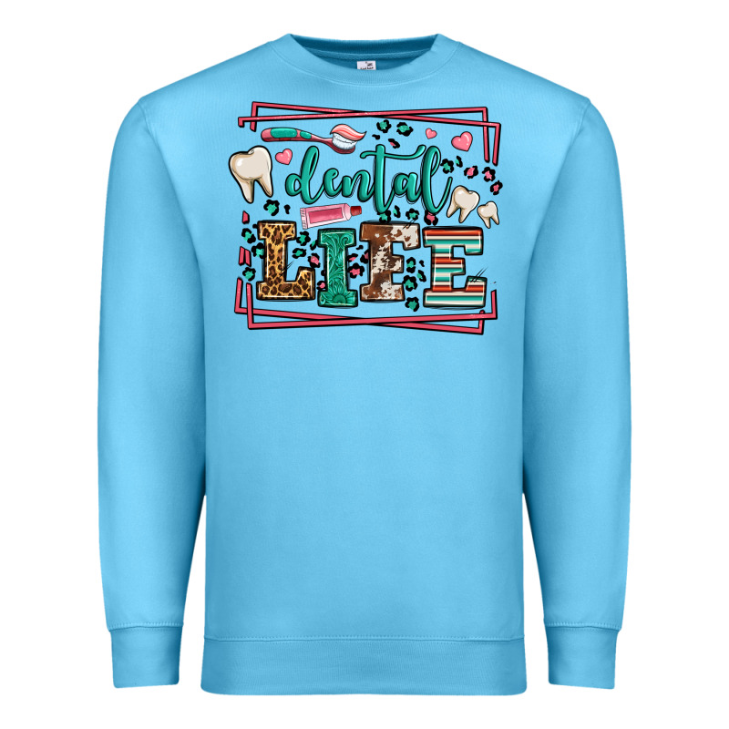 Dental Life Leopard Frame Premium Sweatshirt by LillyAllenDesigns | Teevron