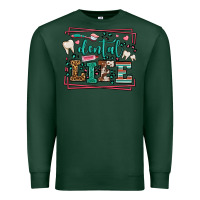 Sports Green Dental life leopard frame Premium Sweatshirt - LillyAllenDesigns