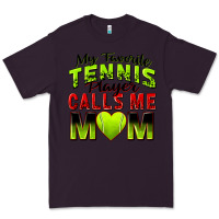 Plum my favorite tennis player calls me mom Premium Tee - Zillion Design Studio