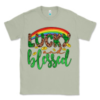 Matcha Western St. Patrick's Rainbow Lucky And Blessed Classic Tee - Artiststas