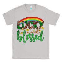 Moon Dust Western St. Patrick's Rainbow Lucky And Blessed Classic Tee - Artiststas