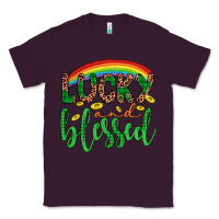 Plum Western St. Patrick's Rainbow Lucky And Blessed Classic Tee - Artiststas