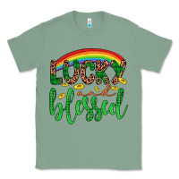 Sage Western St. Patrick's Rainbow Lucky And Blessed Classic Tee - Artiststas
