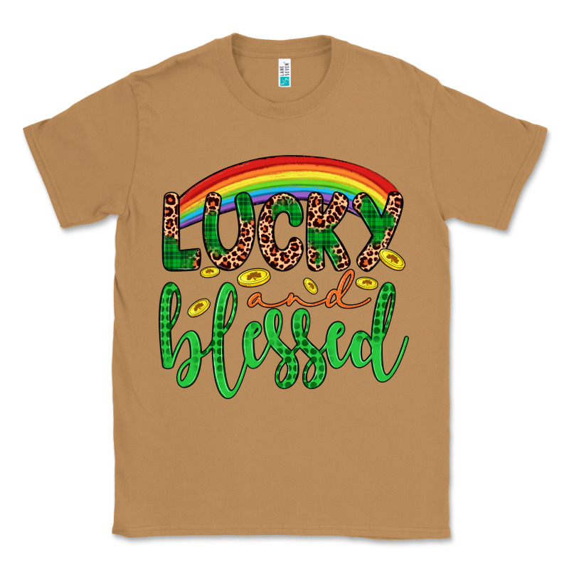 Western St. Patrick's Rainbow Lucky And Blessed Classic Tee by Artiststas | Teevron