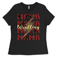 Black wrestling mama Ladies Tee - MaliasSmallBusiness