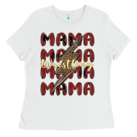 White wrestling mama Ladies Tee - MaliasSmallBusiness