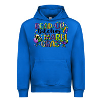 Cobalt bead up bitches its mardi gras Urban Hoodie - CowGirlArtShop
