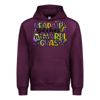 Mauve Wine bead up bitches its mardi gras Urban Hoodie - CowGirlArtShop