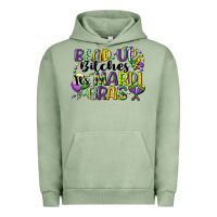Pigment Oil Green bead up bitches its mardi gras Urban Hoodie - CowGirlArtShop