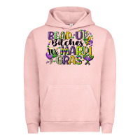 Pigment Salmon bead up bitches its mardi gras Urban Hoodie - CowGirlArtShop
