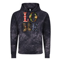 Cloud Black loce army Vintage Hoodie - CowhideDigitalArt