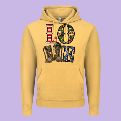 Loce Army Vintage Hoodie Designed By Cowhidedigitalart