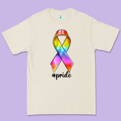 Premium Tee pride ribbon