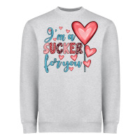 Heather Grey i'm a sucker for you Heavyweight Sweatshirt - JahusDesignShop