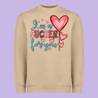 I'm A Sucker For You Heavyweight Sweatshirt Designed By Jahusdesignshop