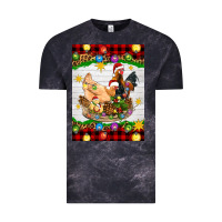 Cloud Black Christmas coop animals Vintage Tee - Artiststas