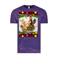 Cloud Purple Christmas coop animals Vintage Tee - Artiststas