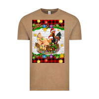 Vintage Coffee Christmas coop animals Vintage Tee - Artiststas
