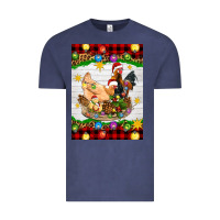 Vintage Denim Christmas coop animals Vintage Tee - Artiststas
