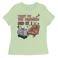Matcha trust me the husband did it Ladies Tee - MaliasSmallBusiness