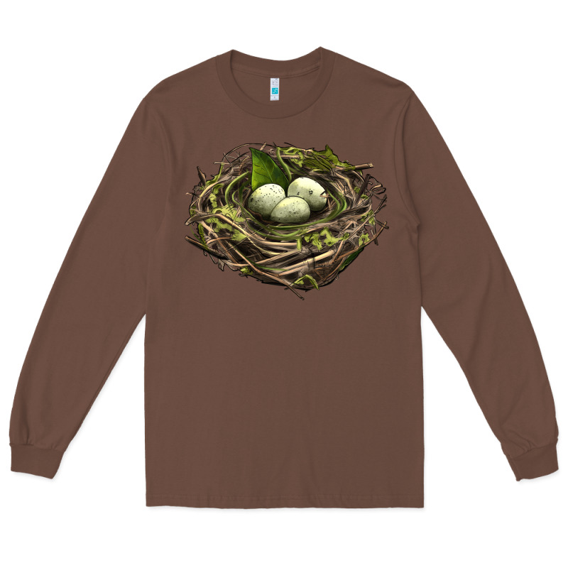 Bird Nest With Eggs Long Sleeve Tee by LillyAllenDesigns | Teevron