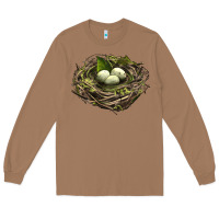 Toasted Coconut Bird Nest With Eggs Long Sleeve Tee - LillyAllenDesigns