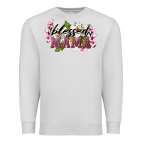 Dove Grey Blessed Mama Premium Sweatshirt - LillyAllenDesigns