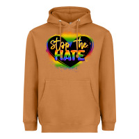 Meerkat stop the hate pride lgbtq heart Heavyweight Hoodie - LillyAllenDesigns