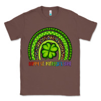 Chestnut Happy St. Patrick's Day Shamrock Rainbow Classic Tee - Artiststas