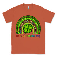 Copper Happy St. Patrick's Day Shamrock Rainbow Classic Tee - Artiststas