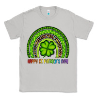 Moon Dust Happy St. Patrick's Day Shamrock Rainbow Classic Tee - Artiststas
