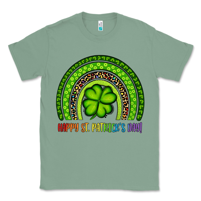 Happy St. Patrick's Day Shamrock Rainbow Classic Tee by Artiststas | Teevron