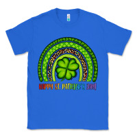 True Royal Happy St. Patrick's Day Shamrock Rainbow Classic Tee - Artiststas