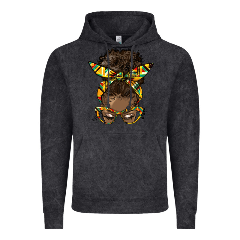 Afro Bun Vintage Hoodie by HRA Design Shop | Teevron
