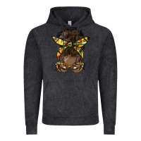 Vintage Black afro bun Vintage Hoodie - HRA Design Shop